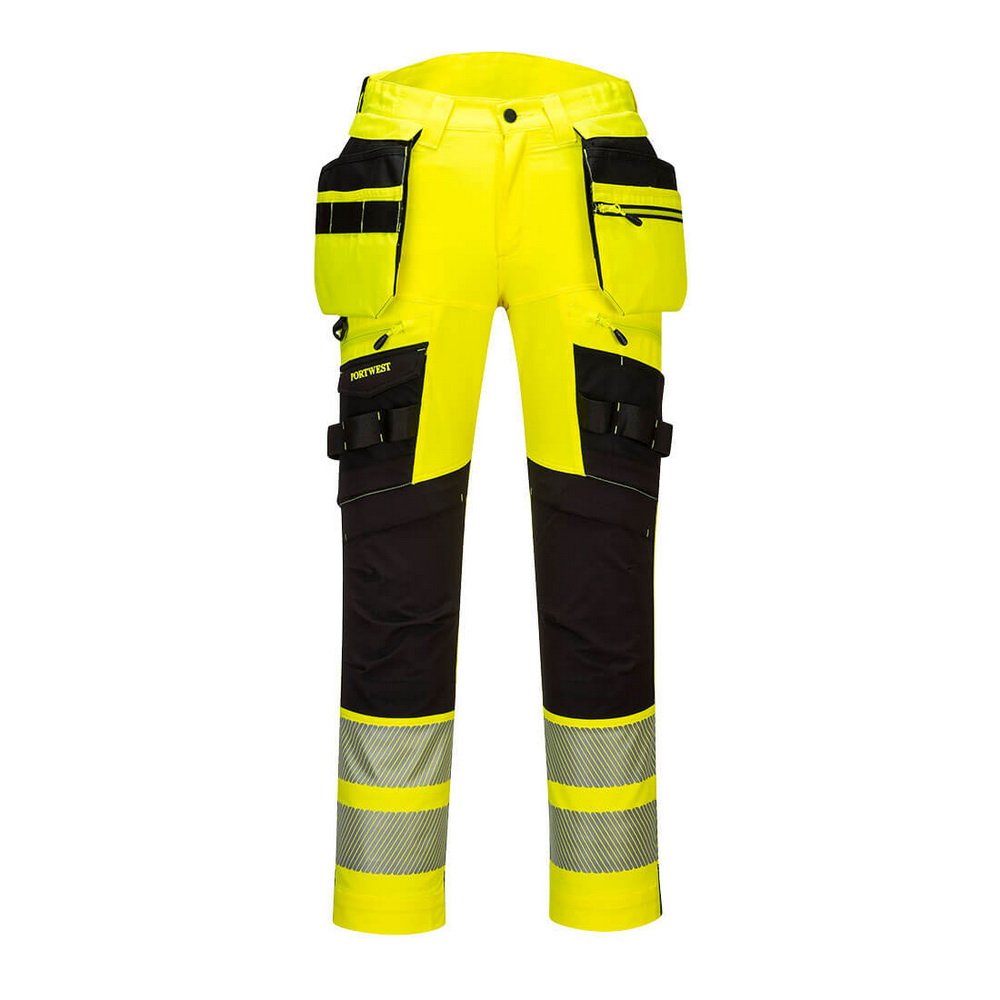 Reflexní kalhoty DX4 pas  žlutá XS 