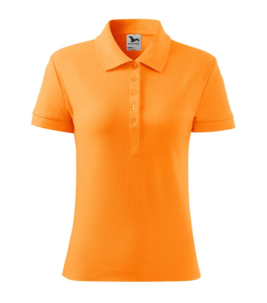 Produkt - Polokošile Cotton Heavy dámská oranžová tangerine XXL 